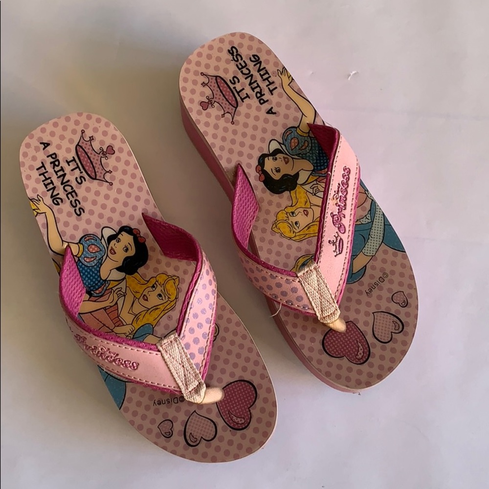 4/$20 Disney Princess Platform Flip Flops